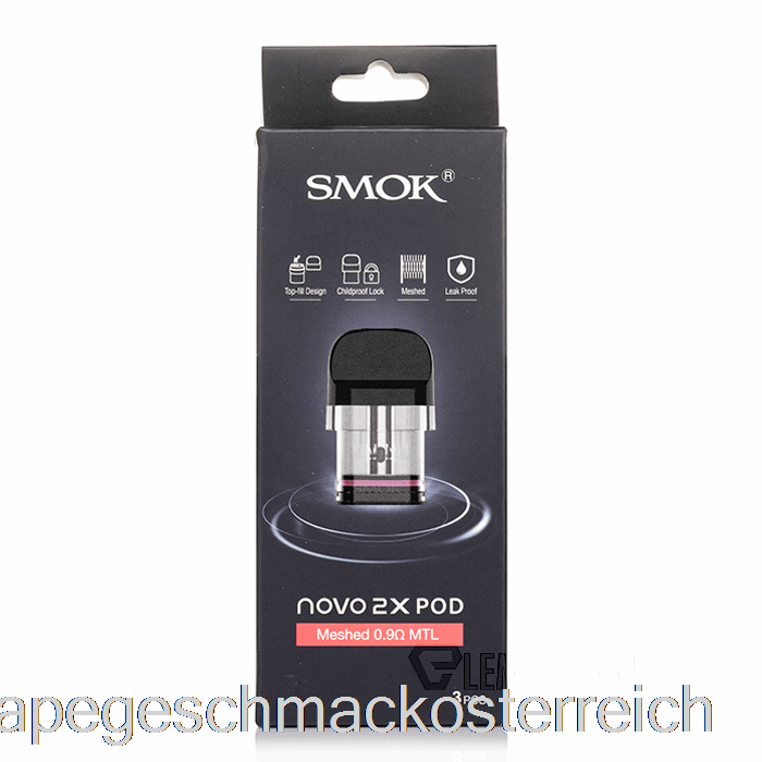 Smok Novo 2x Ersatz-Pods 0,6 Ohm Meshed MTL Pods Vape-Geschmack